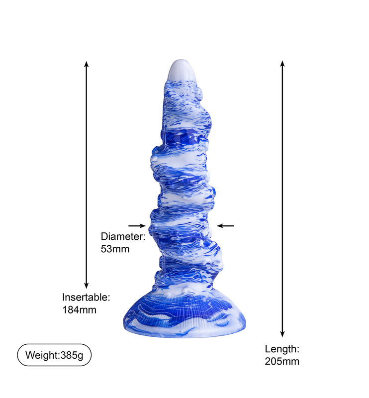 Monster-Silikondildo mit Saugnapf f&uuml;r Damen