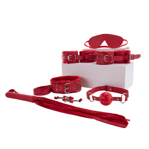 8 stuks rode kleur sex bondage sets voor vrouwelijke bdsm, speelgoed voor volwassenen