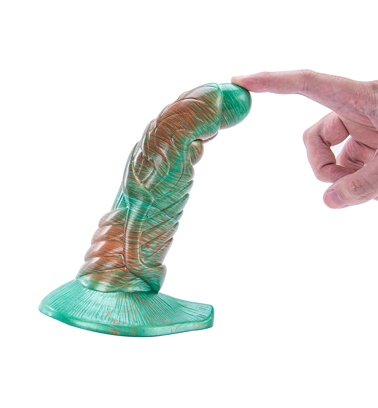 Il dildo realistico con perline aumenta la stimolazione del punto G