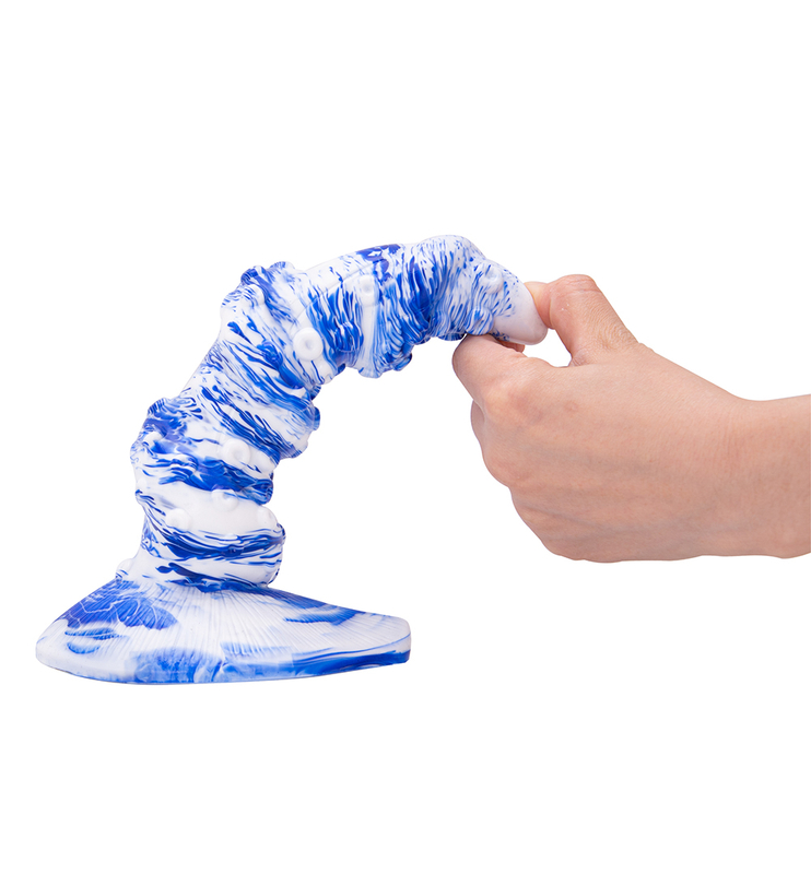 Monster-Silikondildo mit Saugnapf f&uuml;r Damen