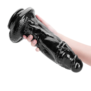 Schwarzer King-Size-Dildo, lebensechter PVC-Penis f&uuml;r Frauenvergn&uuml;gen