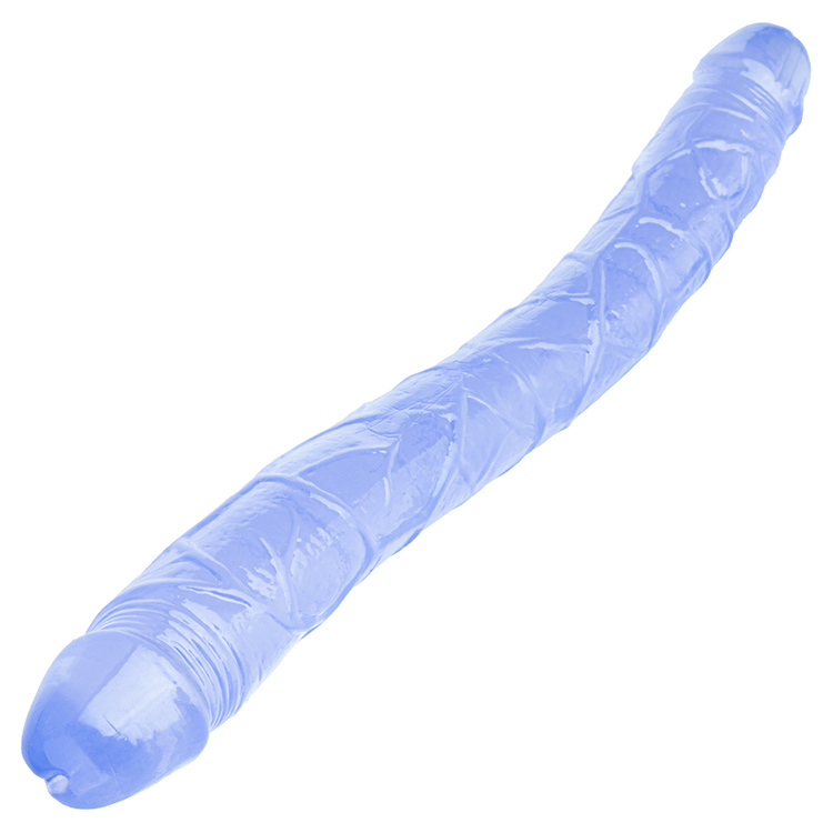 Dildo mostruoso in silicone di colore trasparente con design fantasy per donna, forte ventosa aliena