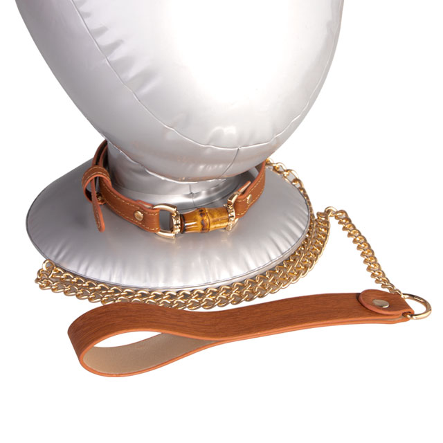 SM Products Collare per collo in pelle di stile di lusso Collare per sesso per collare da donna e regali a catena per coppia