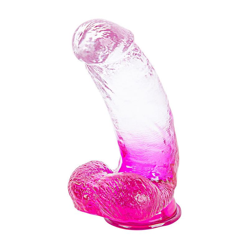 Dildo solido in gelatina TPR con colori sfumati