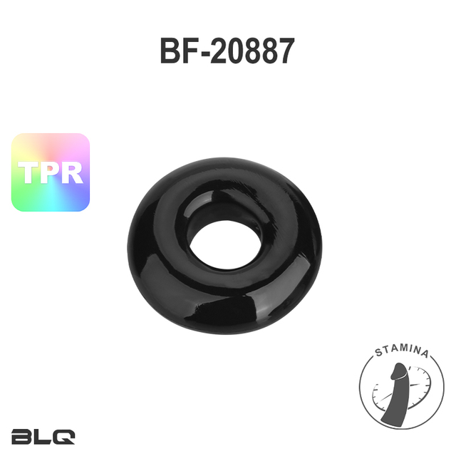 Anello fallico in TPR dal design spesso e super elastico che aumenta la resistenza