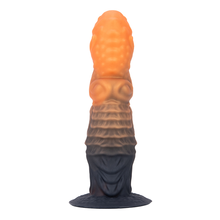 Plug anale lungo in silicone di colore misto