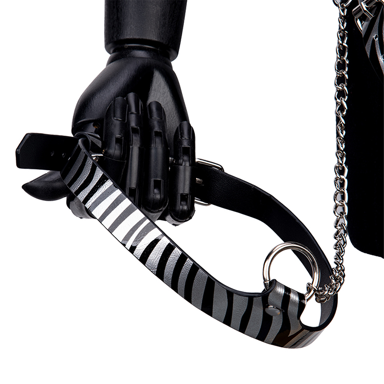 Zebraprint fetish rollenspel bondage set harnas beha voor borst bondage en SM slaaf fantasy play volwassen BDSM apparaat