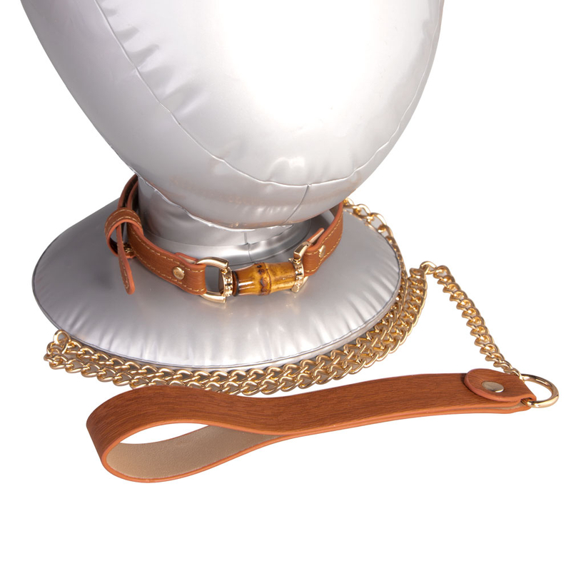 Fetish lederen bondage slaaf kraag erotische seks halsband riem met metalen ketting volwassen seksspeeltjes bondage