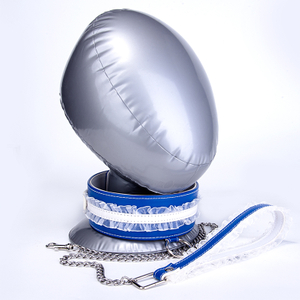 Gro&szlig;handel SM-Lederhalsband und -Kette mit Metallkette f&uuml;r Paare, sexy Sklaven-BDSM-Halskette