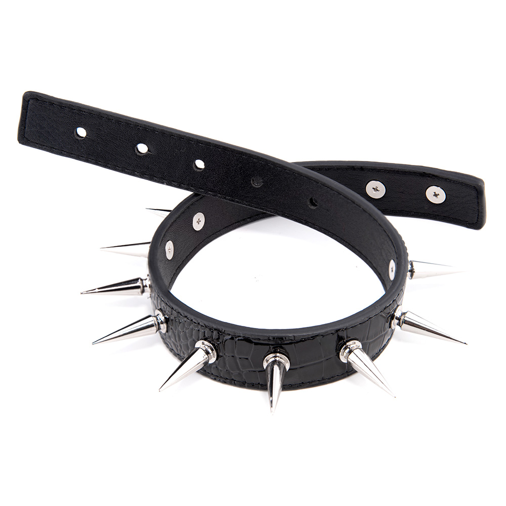 Novit&agrave; Set di giocattoli sessuali di ritenuta Collare da schiava SM con set da collo a mano Kit di bondage BDSM Carnevale gotico