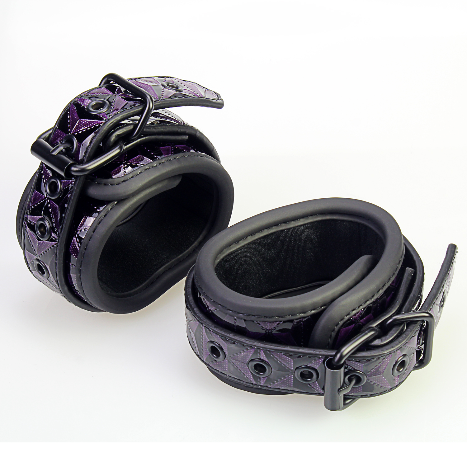 7PSC 大人のおもちゃボンデージセット 7 ピース パープル ダイヤモンド BDSM ギフトキット カップル用