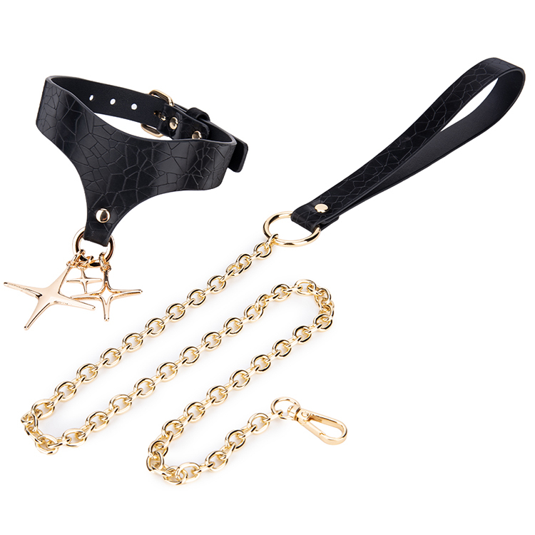 Bestverkopende PU-lederen bondagekraag Terughoudendheidshalsband voor BDSM-avonturen voor koppels