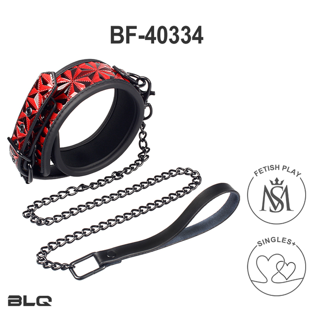 Halsband mit Leine f&uuml;r Erwachsene mit Fesseln beim Sex