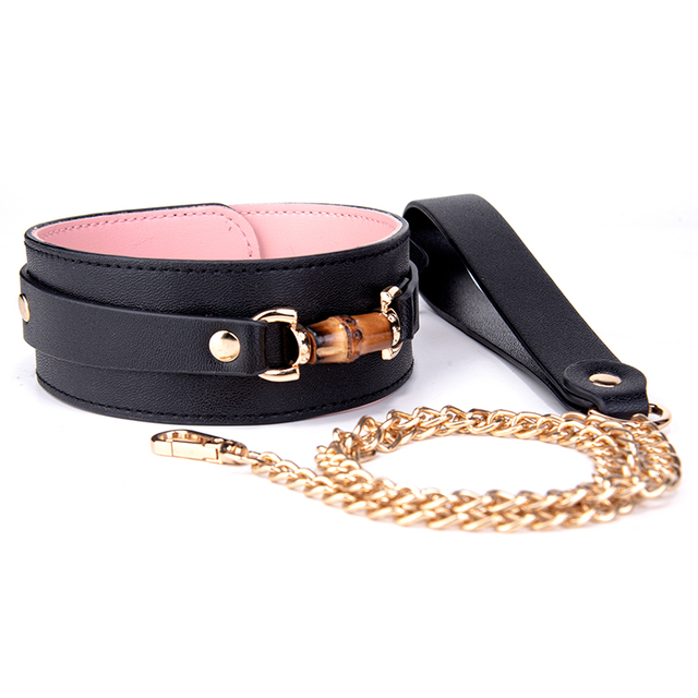 SM Games Collare in pelle da donna Collare Bondage Sesso Collare BDSM Collana girocollo