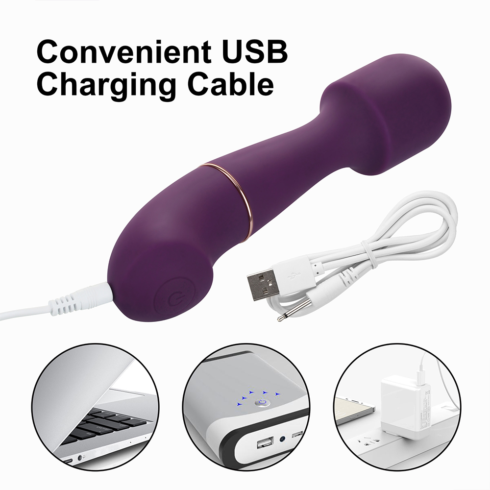 Duurzame 10 soorten vibratiemodus draadloze oplaadbare wandstimulator