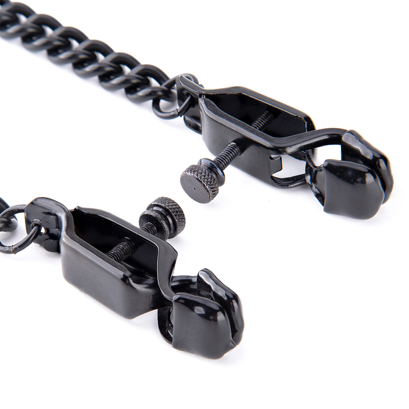  Freundliche, meistverkaufte verstellbare Nippelklemmen mit Kettenhalskette f&uuml;r BDSM