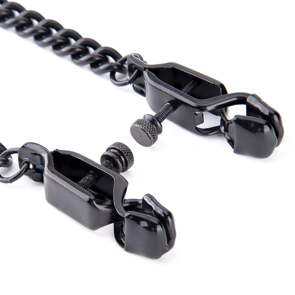  Freundliche, meistverkaufte verstellbare Nippelklemmen mit Kettenhalskette f&uuml;r BDSM