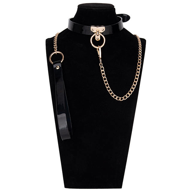 BDSM-Kragen- und Kettenset, Gothic-Bondage-Set f&uuml;r Frauen, Punk-Geschenk f&uuml;r Paare