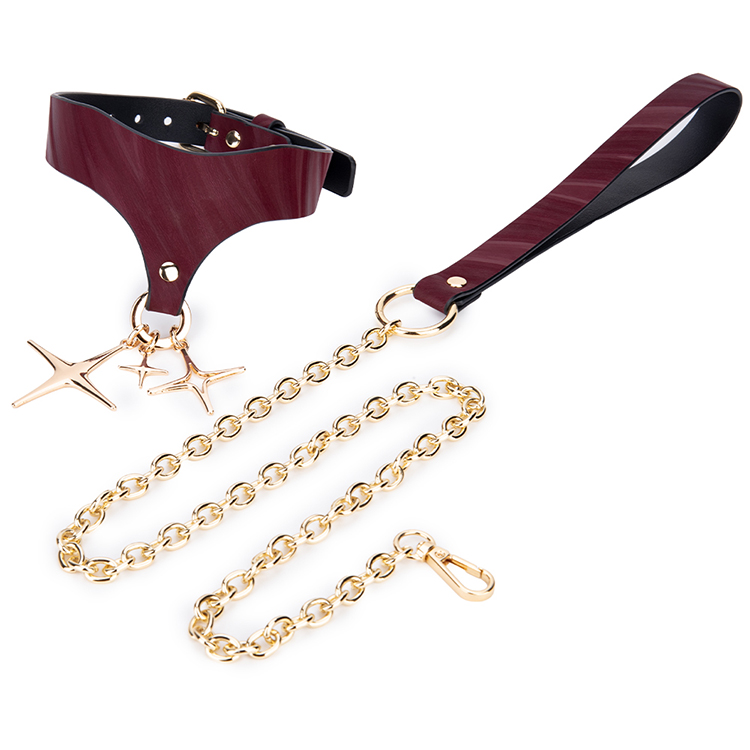 Bestverkopende PU-lederen bondagekraag Terughoudendheidshalsband voor BDSM-avonturen voor koppels