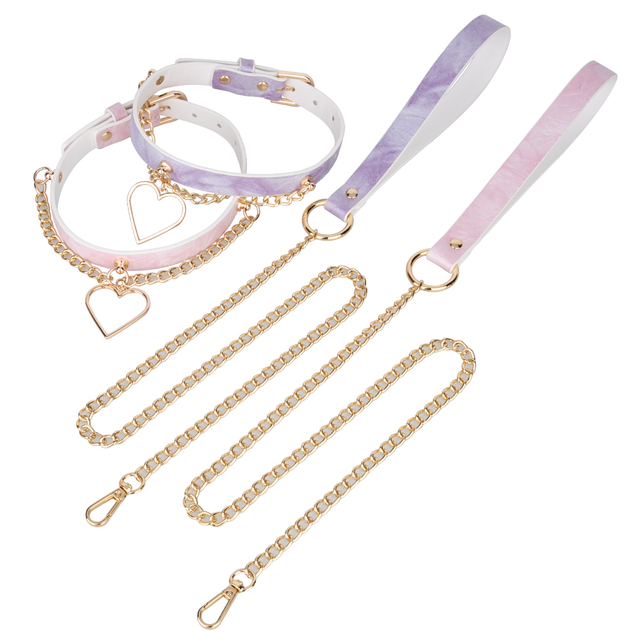 Collare bondage in pelle PU Collare per collo di ritenuta più venduto per giochi BDSM di coppie