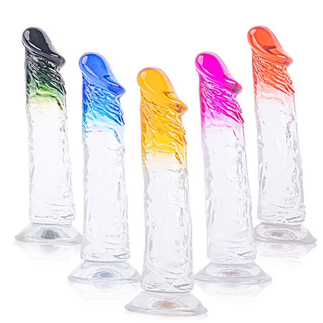 Bunte Dildos, Gelee-Dildo f&uuml;r Frauen