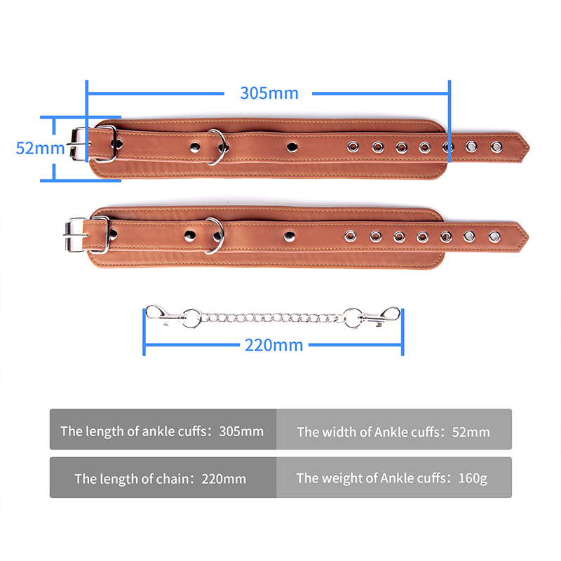 BDSM 에로틱 슬레이브 PU 가죽 BDSM 발목 수갑 Anklecuffs 섹스 게임 SM 제품 장난감
