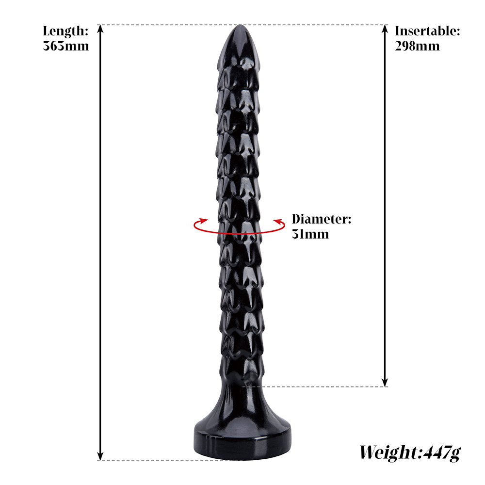 熱い販売のファンシー工場カスタムカップルマッサージおもちゃ卸売黒の長くて薄いディルド