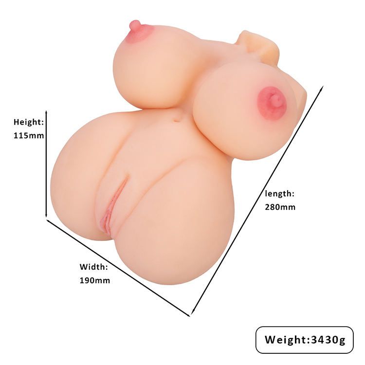 Hochwertige, solide Halbk&ouml;rper-Torso-Puppe, realistische Vagina, Ges&auml;&szlig; und Brust f&uuml;r m&auml;nnliche Masturbation