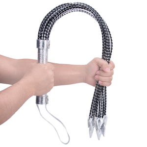 Accessoires voor seksspelletjes voor volwassenen PU-lederen floggers met zweepontwerp voor mannelijke bondage en BDSM-spel