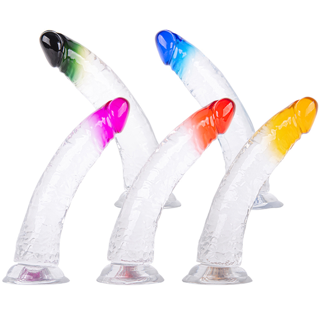 Grandi falli colorati Jelly Dildo per le donne
