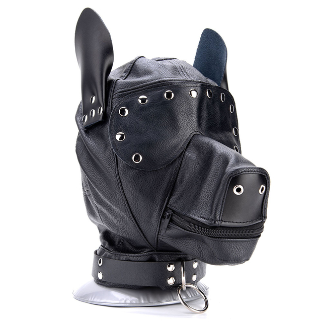 Maschera per cani con maschera facciale in pelle SM Fox all'ingrosso