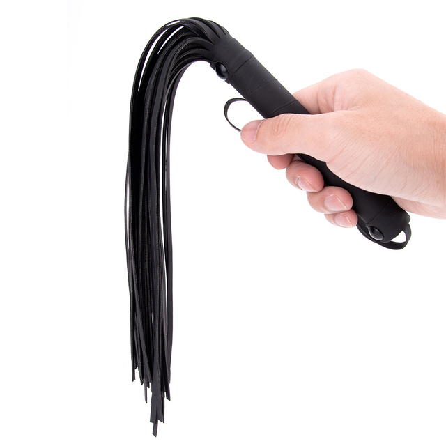PU-leer spankingzweep fetish flogger voor paard volwassen bdsm slaaf seksspeeltjes