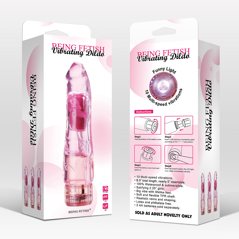 Pene elettronico per dildo TPR trasparente con punto G che consente la masturbazione a mani libere per uomini e stimolazione femminile