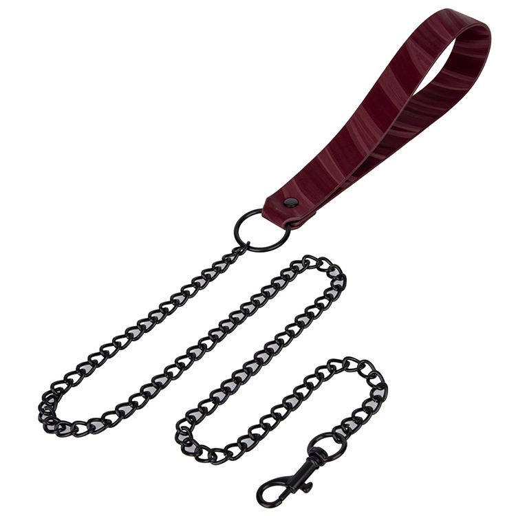 Meistverkauftes Flame PU-Leder-Bondage-Halsband, Fesselhalsband f&uuml;r das BDSM-Spiel von Paaren