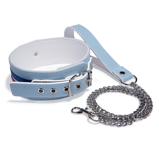 SM Products Luxus-Halsband aus Leder, Sexhalsband f&uuml;r Frauen, Halsband und Kette, Geschenke f&uuml;r Paare