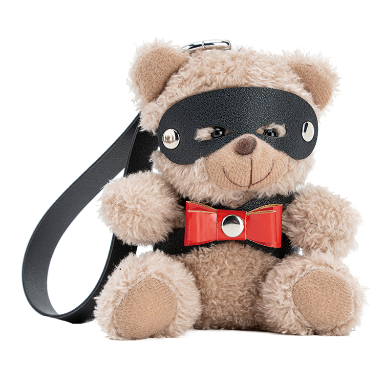 キーホルダー PU レザー BDSM クマ 弓付き