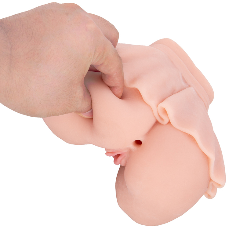 Masturbatori maschili realistici 2 in 1 Masturbatore per ragazza con gonna vaginale per uomo