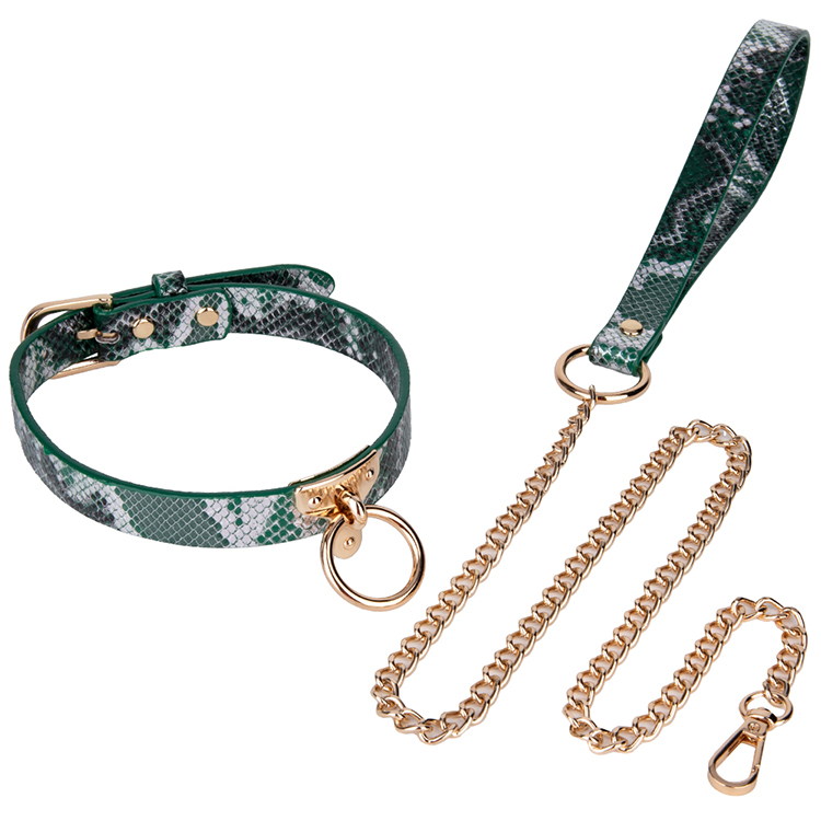 Kit Bondage Collare Femminile e Catena: Set BDSM Gotico Regalo Punk di Carnevale per Giochi di Coppia