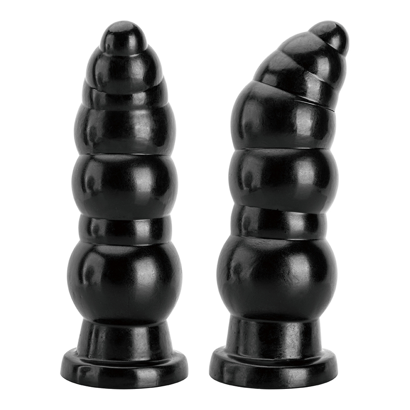 Enorme PVC anale pluggen voor dames en heren, grote zwarte dildo's bij Adult Sex Toy Shop