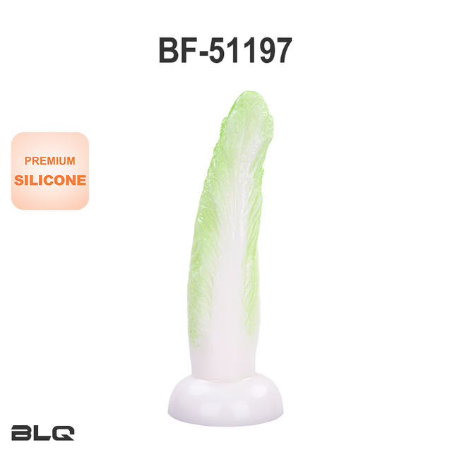 Kohlf&ouml;rmiger Fantasie-Didlo aus Premium-Silikon