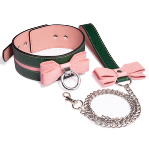 Gro&szlig;handel Kragen und Kette PU Leder Halsband Halskette f&uuml;r Frauen M&auml;dchen sexy sm Schmuck Slave Lederhalsband