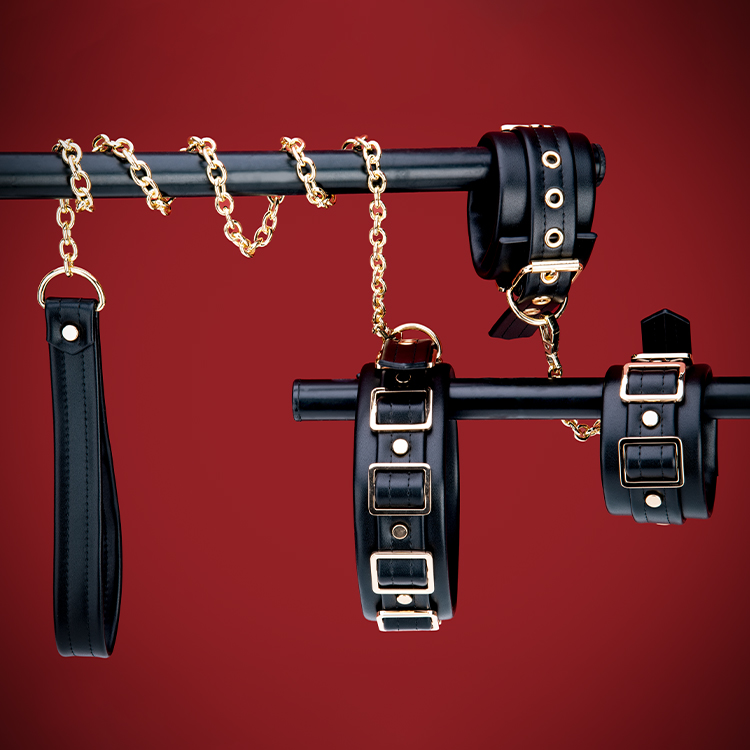 2 ピース PU レザー SM ボンデージ セット 大人の BDSM プレイのためのいちゃつく手錠と首輪を含むエロティックな拘束おもちゃ