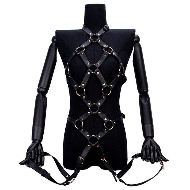 Bondage-Set f&uuml;r SM-Rollenspiele, ma&szlig;geschneidert f&uuml;r Brust-Bondage und Sklaven-Fantasie-Umsetzung