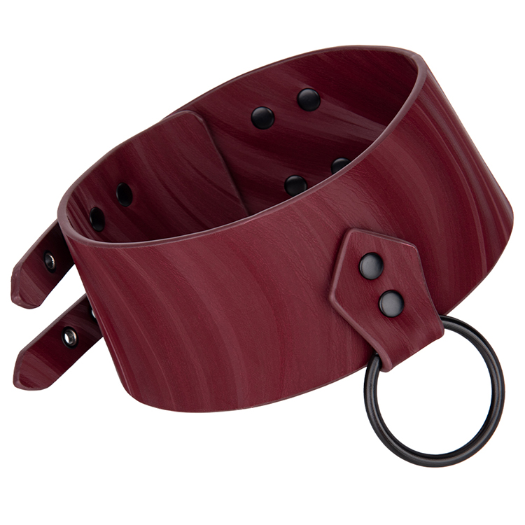 Meistverkauftes Flame PU-Leder-Bondage-Halsband, Fesselhalsband f&uuml;r das BDSM-Spiel von Paaren