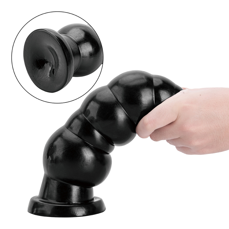 Enorme PVC anale pluggen voor dames en heren, grote zwarte dildo's bij Adult Sex Toy Shop