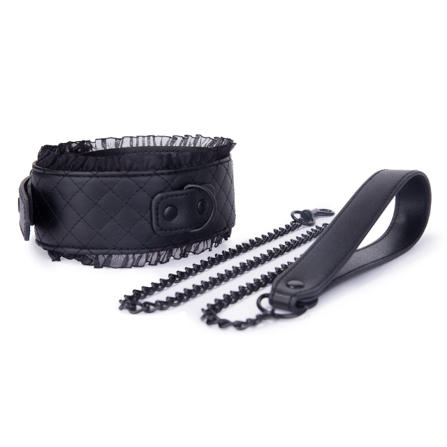SM Products Luxus-Halsband aus Leder, Sexhalsband f&uuml;r Frauen, Halsband und Kette, Geschenke f&uuml;r Paare