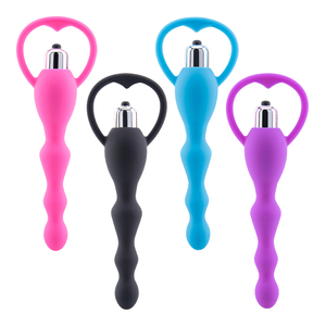 Silikon vibrierende Analkugeln Vibrator Butt Plug