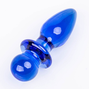 Qualit&auml;tsgarantie Glatter Analplug aus Glas, einfach einzuf&uuml;hrender Buttplug