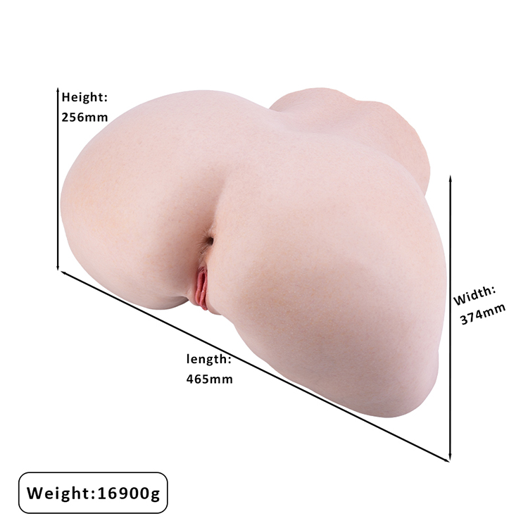 Realistica bambola del sesso del culo della figa del silicone Giocattoli realistici del doppio canale della vagina