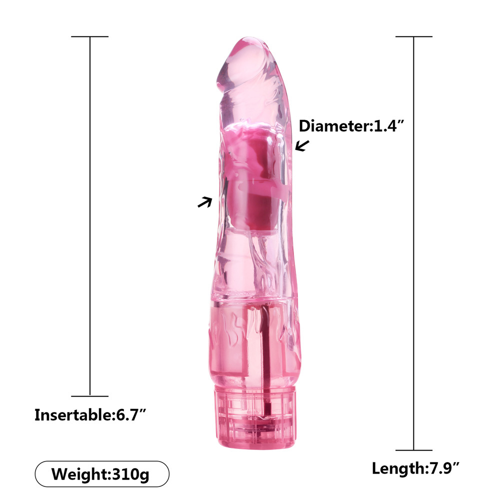 Pene elettronico per dildo TPR trasparente con punto G che consente la masturbazione a mani libere per uomini e stimolazione femminile